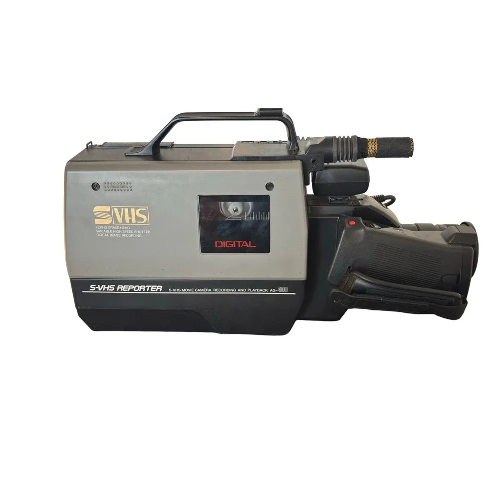 Panasonic AG-400 S-VHS Reporter Camcorder Vintage Digital CCD Camera Tested READ